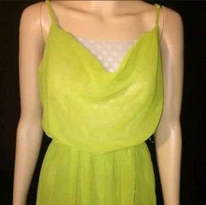 Jealous Tomato Lime Green Mini Dress Small